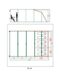 Coleman Castle Pines 6L Blackout Tent 2023 6 Coleman Castle Pines 6L Blackout Tent 2023 -Outdoor Equipment Store ColemanCastlePines6LBlackoutTent2023FloorPlan
