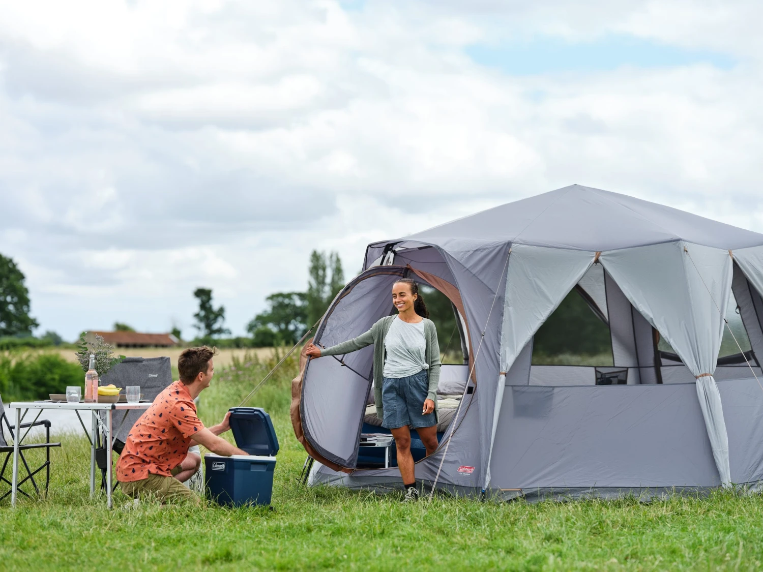 Coleman Cortes Octagon 8 Tent Grey 2023 4 Coleman Cortes Octagon 8 Tent Grey 2023 - Image 4