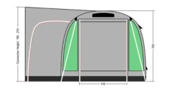Coleman Journeymaster Deluxe Air L Driveaway Awning. -Outdoor Equipment Store ColemanJourneymasterDeluxeAirLDriveawayAwningHeight