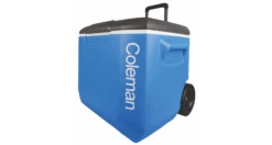 Coleman Performance Wheeled 60QT Cooler Blue -Outdoor Equipment Store ColemanPerformanceWheeled60QTCoolerBlueHandleShort