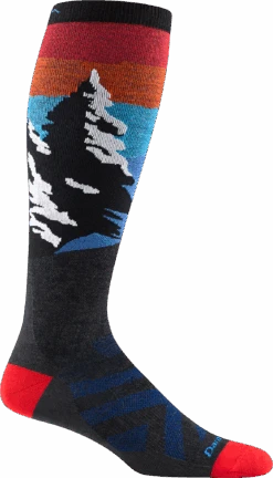 Darn Tough 8014 Mens Solstice Lightweight Ski Sock Charcoal