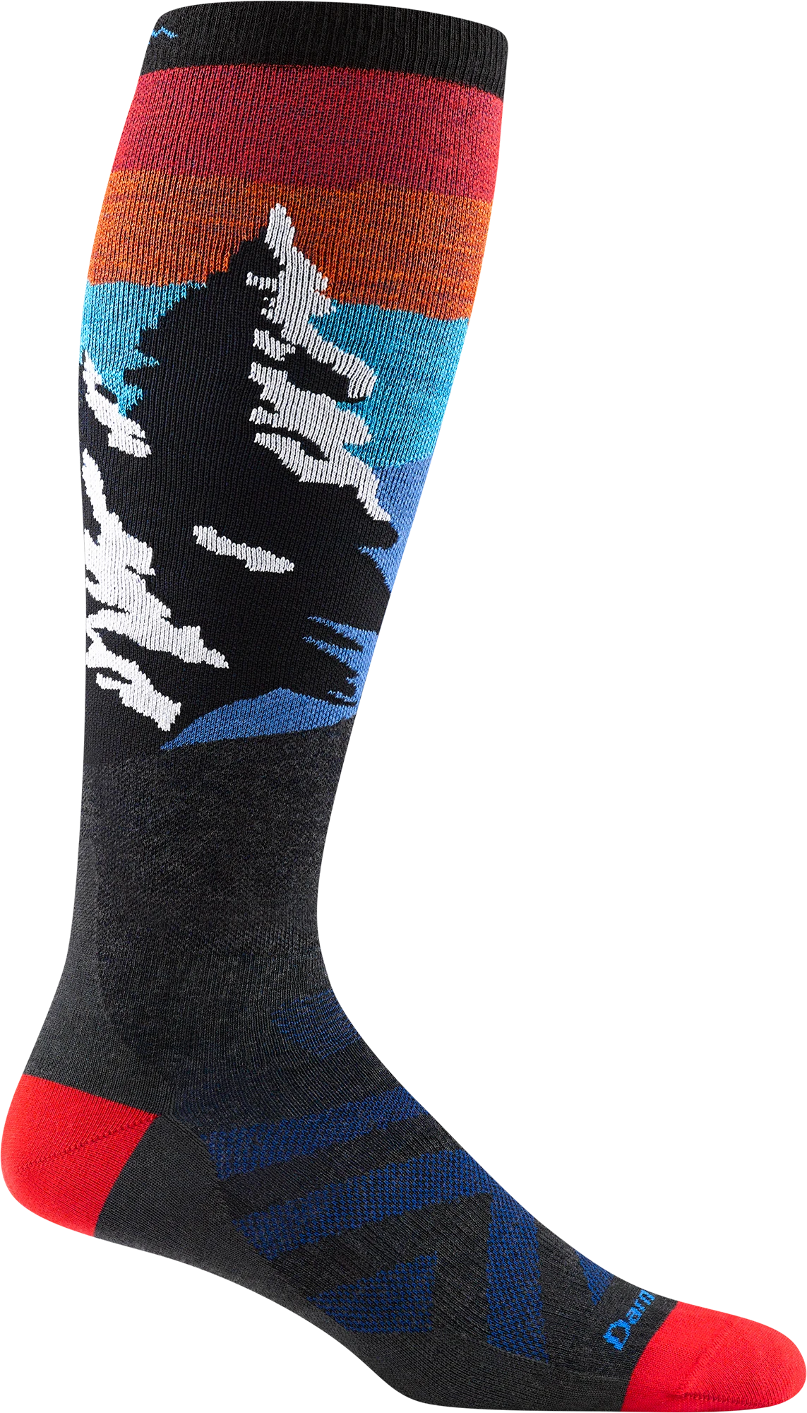 Darn Tough 8014 Mens Solstice Lightweight Ski Sock Charcoal 1 Darn Tough 8014 Mens Solstice Lightweight Ski Sock Charcoal