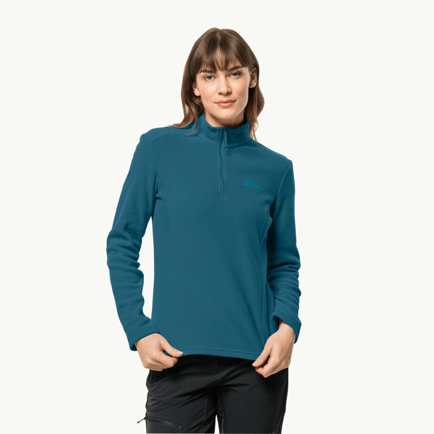Jack Wolfskin Taunus Half Zip Womens Micro Fleece Blue Coral. 1 Jack Wolfskin Taunus Half Zip Womens Micro Fleece Blue Coral.