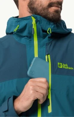 Jack Wolfskin Go Hike Jacket Mens Blue Haze -Outdoor Equipment Store JackWolfskinGoHikeJacketMensBlueHazePocket