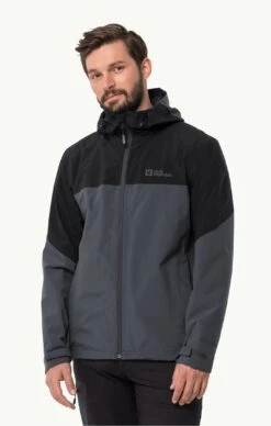 Jack Wolfskin Weiltal 2 Layer Jacket Mens Ebony