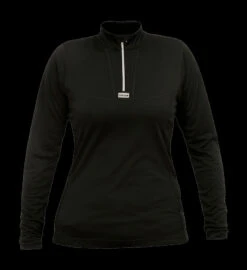 Paramo Cambia Zip Neck Top Womens Black