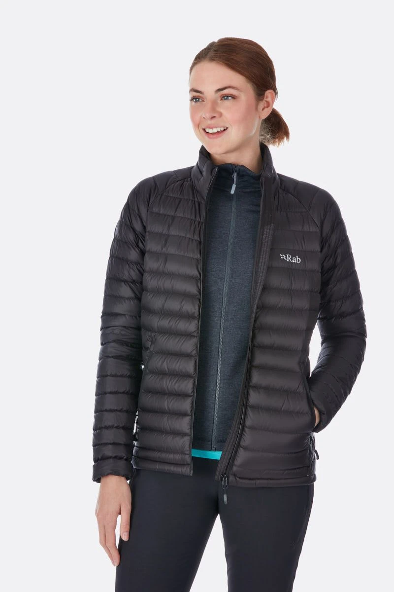 Rab Microlight Jacket Womens Black/Seagrass 1 Rab Microlight Jacket Womens Black/Seagrass