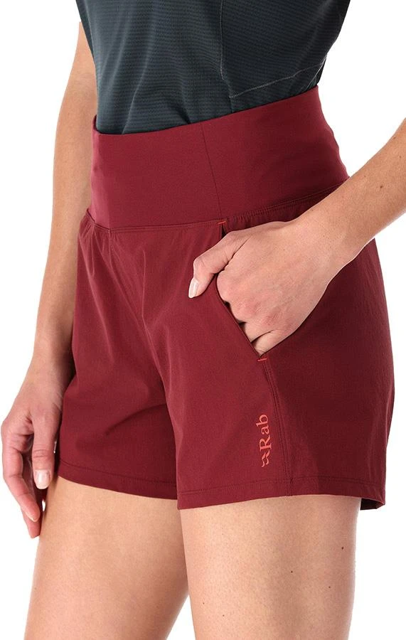 Rab Momentum Shorts Womens Deep Heather 4" Inseam 1 Rab Momentum Shorts Womens Deep Heather 4" Inseam