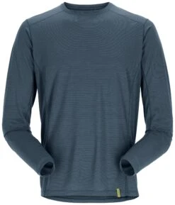 Rab Syncrino Base Long Sleeve Tee Mens Orion Blue