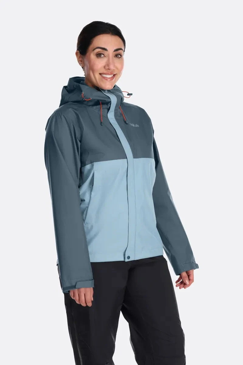 Rab Downpour Eco Jacket Womens Orion Blue Citadel 1 Rab Downpour Eco Jacket Womens Orion Blue Citadel