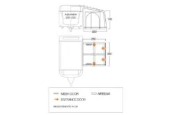 Vango Balletto Air 260 Elements Shield 2023 -Outdoor Equipment Store VangoBallettoAir260ElementsShield2023FloorPlan