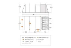 Vango Lismore Air 700DLX Package 2023 -Outdoor Equipment Store VangoLismoreAir700DLXPackage2023FloorPlan