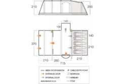 Vango Rome Air 550XL Package 2023 -Outdoor Equipment Store VangoRomeAir550XLPackage2023FloorPlan