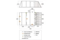 Vango Rome Air 650XL Package 2023 -Outdoor Equipment Store VangoRomeAir650XLPackage2023FloorPlan
