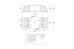 Vango Vesta Air 850XL Package 2023 -Outdoor Equipment Store VangoVestaAir850XLPackage2023FloorPlan